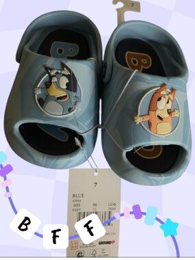 Buy one get one 50% off 
Kids Character Slide Sandals with Cartoon Badges